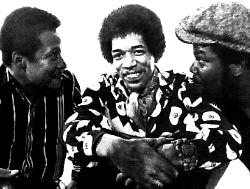 Band Of Gypsys: Billy Cox (Left), Jimi Hendrix (Center), Buddy Miles (Right)